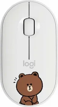 Logitech M350 Pebble Line Friends Brown (белый)