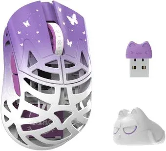 WLMouse Beast Miao Omron (белый/фиолетовый)