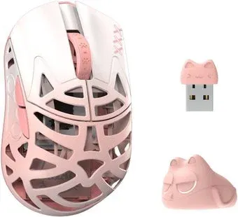 WLMouse Beast Miao Omron (белый/розовый)
