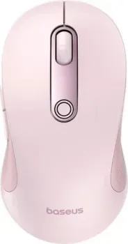 Baseus F02 Ergonomic Wireless Mouse (розовый, с батарейкой в комплекте)