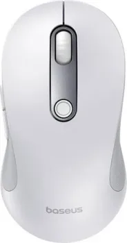 Baseus F02 Ergonomic Wireless Mouse (белый, с батарейкой в комплекте)