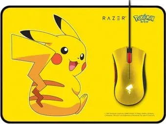 Razer DeathAdder Pikachu Edition + Razer Goliathus