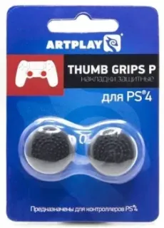 Artplays Thumb Grips выпуклые для PS4 (2 шт., черный)