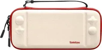 Tomtoc FancyCase G05 Slim для Nintendo Switch/Nintendo Switch OLED (белый/красный)