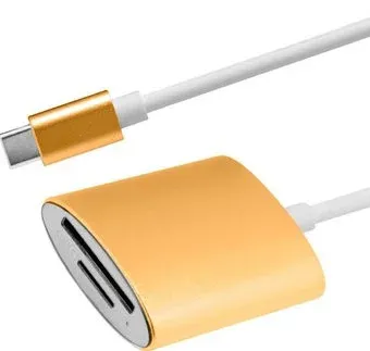 Atom USB Type-C - Micro SD/TF (золотистый)