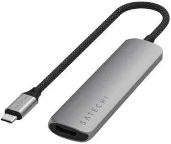 Satechi 4-in-1 USB-C Slim Multiport Adapter 4K ST-P4SM (серый)