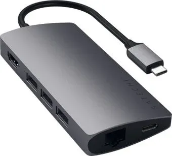 Satechi Type-C Multi-Port Adapter 4K with Ethernet V2 ST-TCMA2M