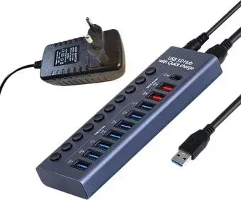 USBTOP USB Type-A - 9xUSB Type-A/1xUSB Type-C 559233