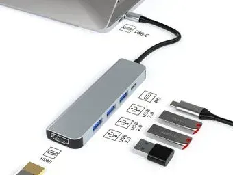 Lalaunicky FX-2303 Type-C 5in1 (3 USB-A/1USB-C)