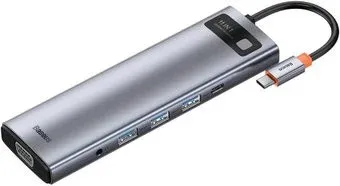 Baseus Metal Gleam Series 11-in-1 Multifunctional HUB Type-C Hub Docking Station CAHUB-CT0G