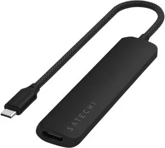 Satechi 6-in-1 USB-C Slim Multiport Adapter ST-P6SK (черный)