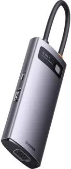 Baseus Metal Gleam Series 6-in-1 Multifunctional Type-C HUB Docking Station WKWG030013