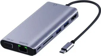 USBTOP USB3.0 Type-C - 2xUSB3.0/Type-C/HDMI/VGA/3.5/SD/RJ45