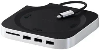 Satechi Mac Mini M4 Stand &amp; Hub with SSD Enclosure ST-GNMMES