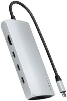Satechi USB-C Multiport Adapter 8K With Ethernet V3 ST-P8KES (серебристый)