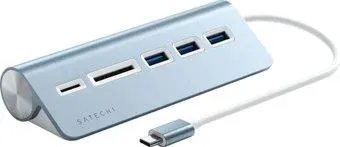 Satechi USB-C Combo Hub ST-TCHCRB (голубой)
