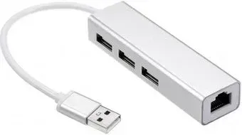 USBTOP USB2.0 - 3x USB2.0 - RJ45 (100 Мбит/с)