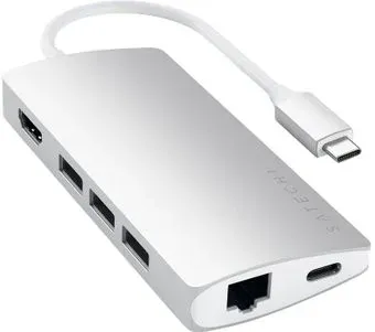 Satechi Type-C Multi-Port Adapter 4K with Ethernet V2 ST-TCMA2S