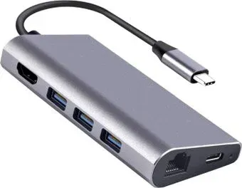USBTOP USB3.0 Type-C - 3xUSB3.0/Type-C/HDMI/TF/SD/RJ45