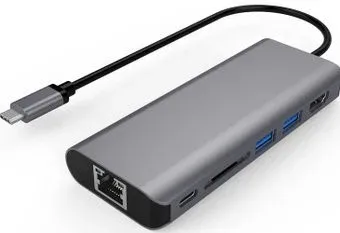 USBTOP USB3.1 Type-C - 2xUSB3.0/Type-C/HDMI/SD/RJ45