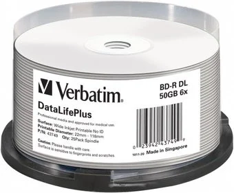 Verbatim 50Gb 6x 43749 (25 шт.)