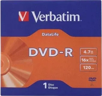 Verbatim 4.7Gb 16x 43844 (1 шт.)