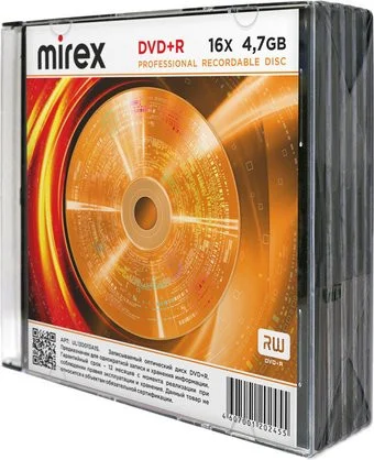 Mirex 4.7Gb 16x UL130013A1F (5 шт.)