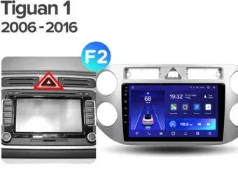 Teyes 9'' X1 4G 2+32G для Volkswagen Tiguan 1 NF 2006-2017 F2