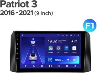 Teyes 9'' X1 4G 2+32G для UAZ PatRiot 3 2016-2021 F1