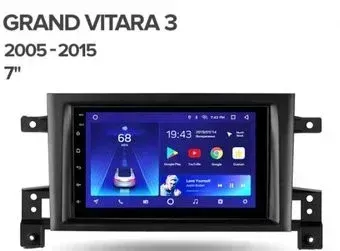 Teyes 7'' CC2 Plus Universal 3+32G для Suzuki Grand Vitara 3 2005-2015 7''