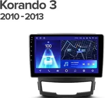 Teyes 9'' X1 4G 2+32G для SsangYong Korando 3 2010-2013