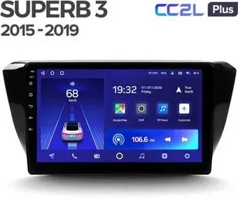 Teyes 10.2" CC2 PLUS FTJ 3+32G для Skoda Superb 3 2015-2019