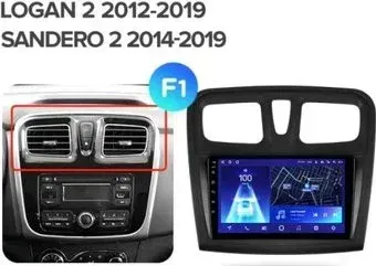 Teyes 9'' CC3 3+32G для Renault Logan 2 2012-2019 Renault Sandero 2 2014-2019 F1