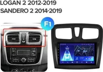 Teyes 9'' X1 4G 2+32G для Renault Logan 2 2012-2019 Renault Sandero 2 2014-2019 F1