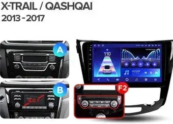 Teyes 10.2'' CC2L PLUS 2+32G для Nissan Qashqai 2 J11 F2 AB Automatic air