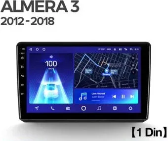 Teyes 9'' X1 4G 2+32G для Nissan Almera 3 G15 2012 - 2018