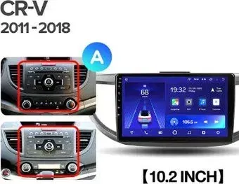 Teyes 10.2'' CC2L PLUS 2+32G (1 Din) для Honda CR-V 4 RM RE 2011-2018 A 10''