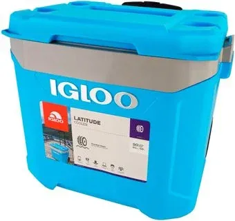 Igloo Latitude Cooler 00034664 56л (голубой/серебристый)