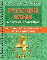 Русский язык в схемах и таблицах. Все темы школьного курса 4 класса с тестами - Елена Нефедова, Ольга Узорова - 2022 год
