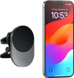 Satechi Qi2 Wireless Car Charger 15W (серый космос)