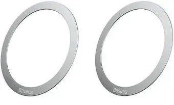 Baseus Halo Series Magnetic Metal Ring (2pcs/pack) Silver PCCH000012