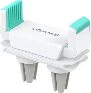 Usams Dual Air Vent Car Holder US-ZJ045 (белый/зеленый)