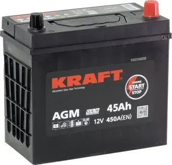 KRAFT AGM R+ 450A (45 А·ч)