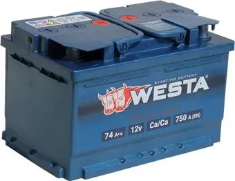 Westa 6СТ-74 VLR Euro низкий (74 А·ч)