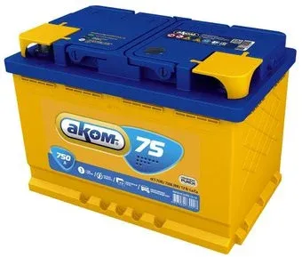 AKOM 6СТ-75VL (75 А·ч)