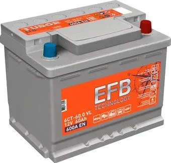 Tubor EFB R+ (60 А·ч)