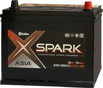 Spark Asia 530/650A EN/JIS R+ SPAA70-3-R (70 А·ч)