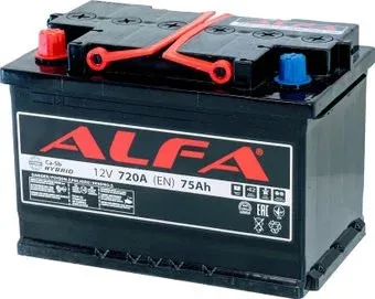 ALFA Hybrid 75 L (75 А·ч)