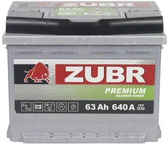 Zubr Premium L+ (63 А·ч)