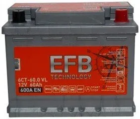 Tubor EFB L+ (60 А·ч)